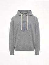 Faded Collegiate Hoodie in Grey Heather