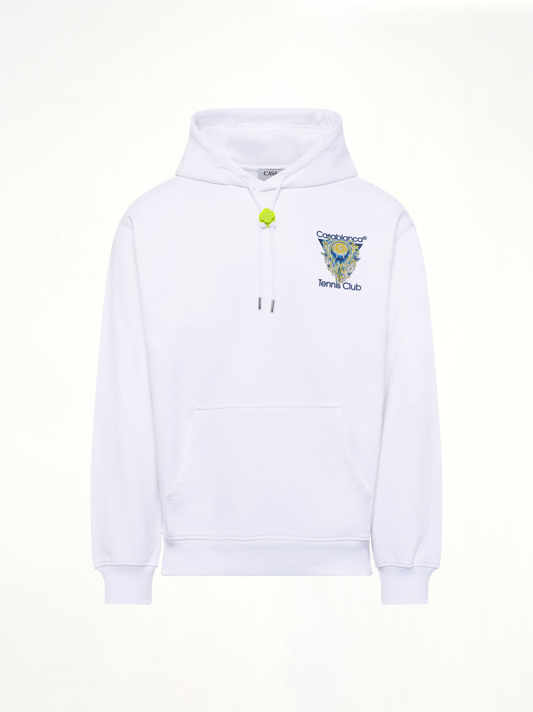 Tennis Club Icon Hoodie in Off White