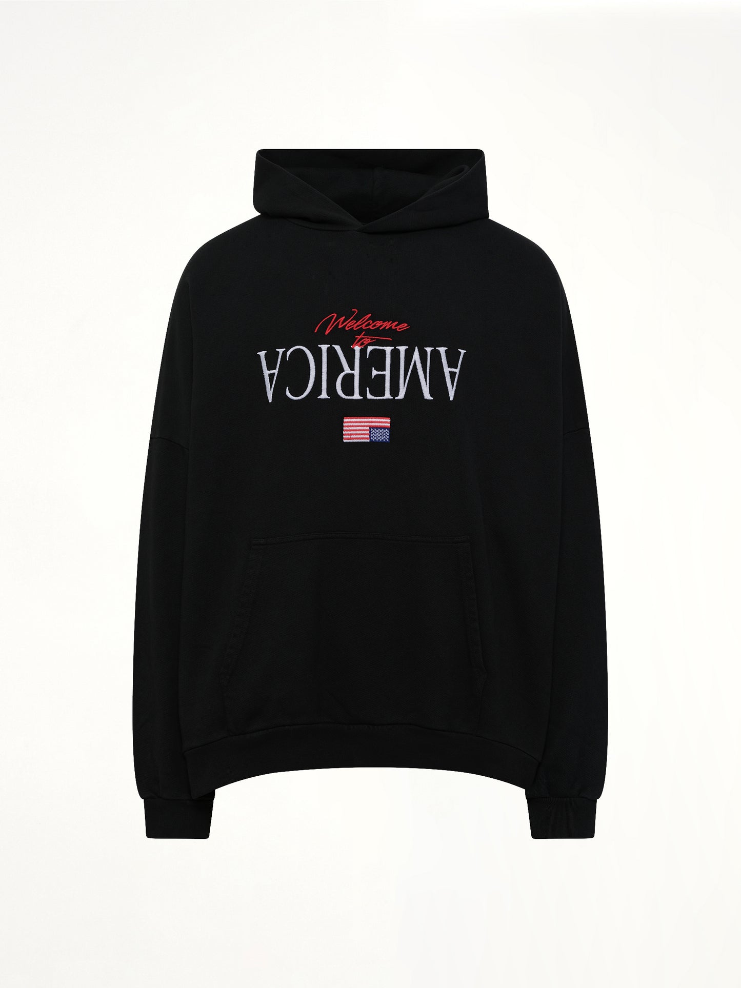 Welcome To America Hooligan Hoodie in Black