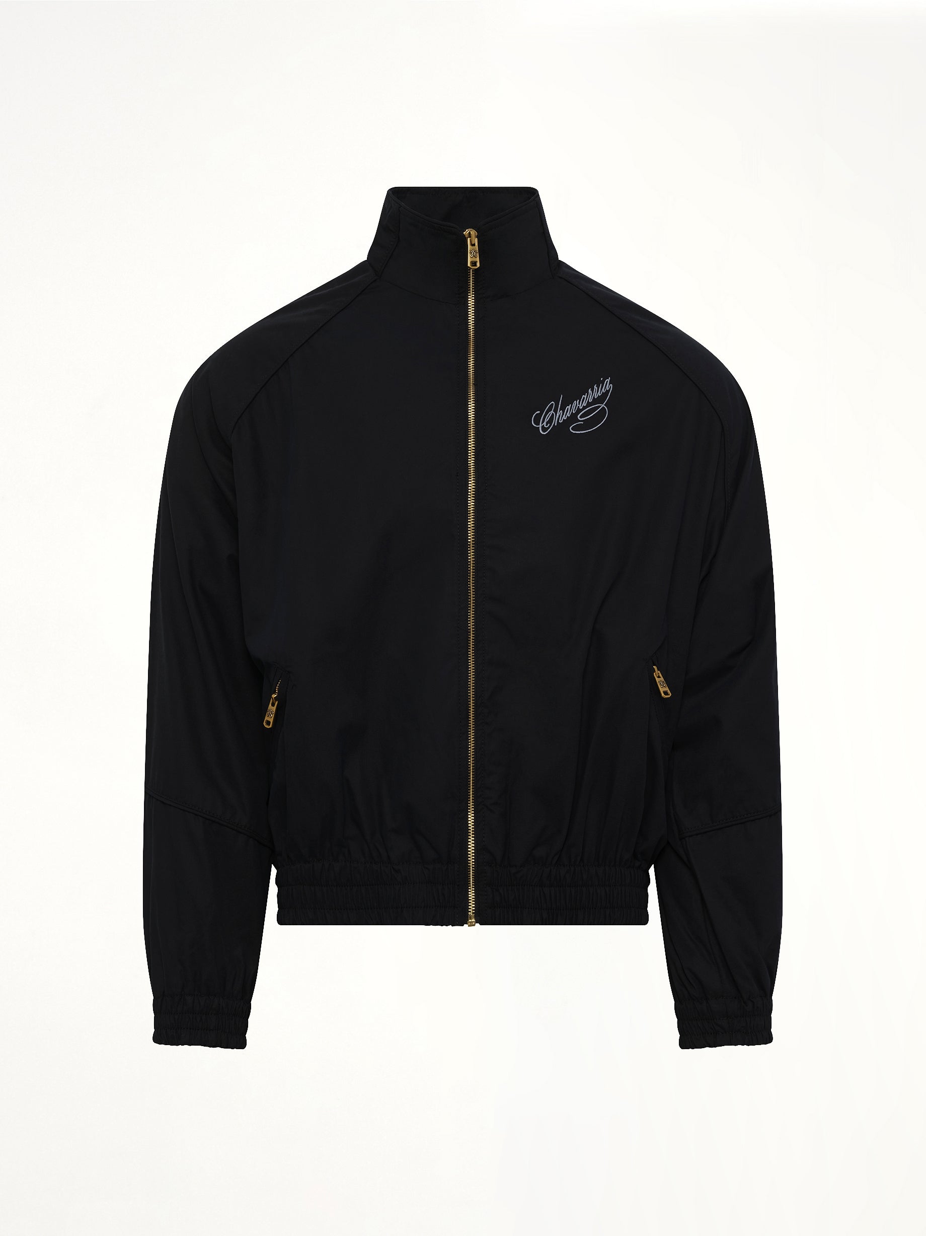 WILLY CHAVARRIA Ruff Rider Track Jacket in Black Product Photo from MARAIS