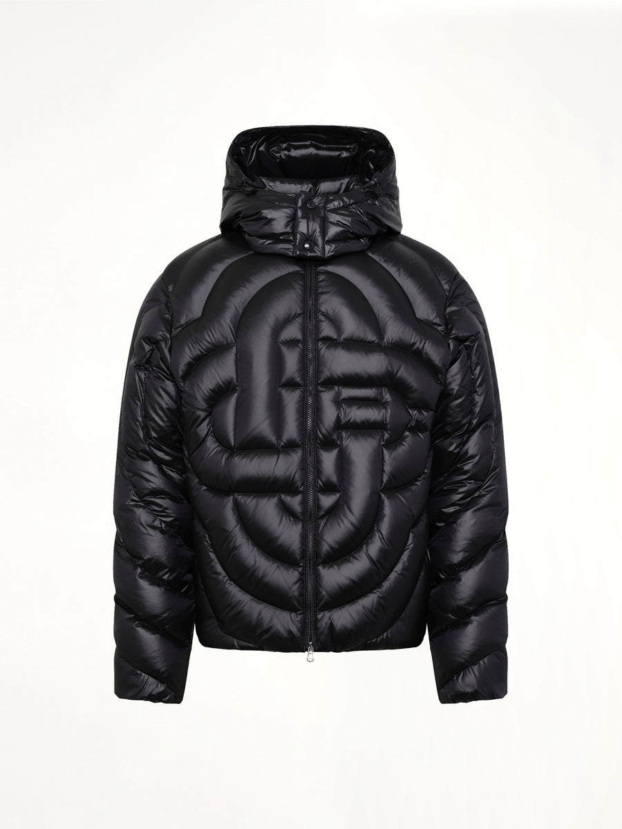Quilted Puffer Jacket in Black