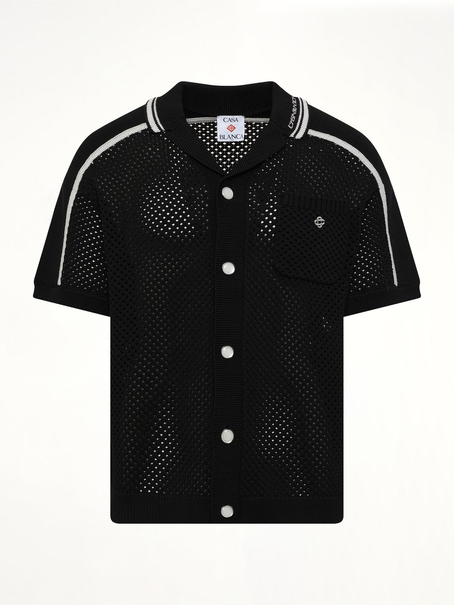 Casablanca Mesh Shirt in Black