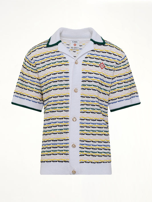 Tuck Stitch Shirt in White