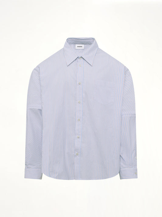 Filleted Zip Shirt in Blue