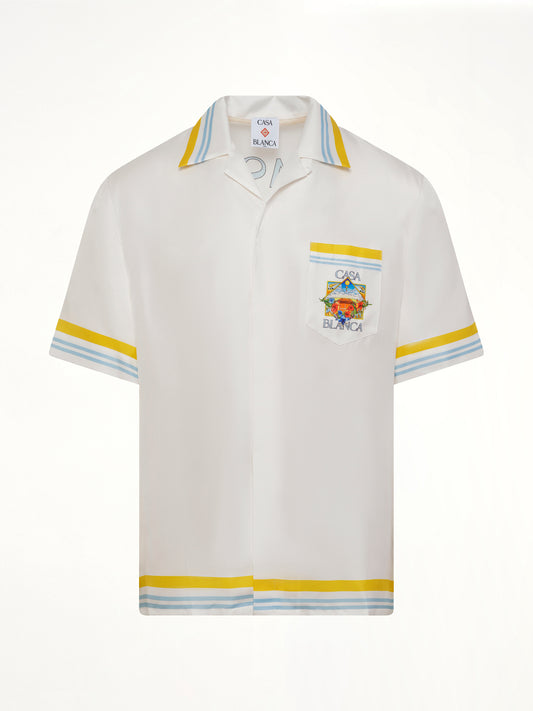 Tennis Landscape SS Shirt in White