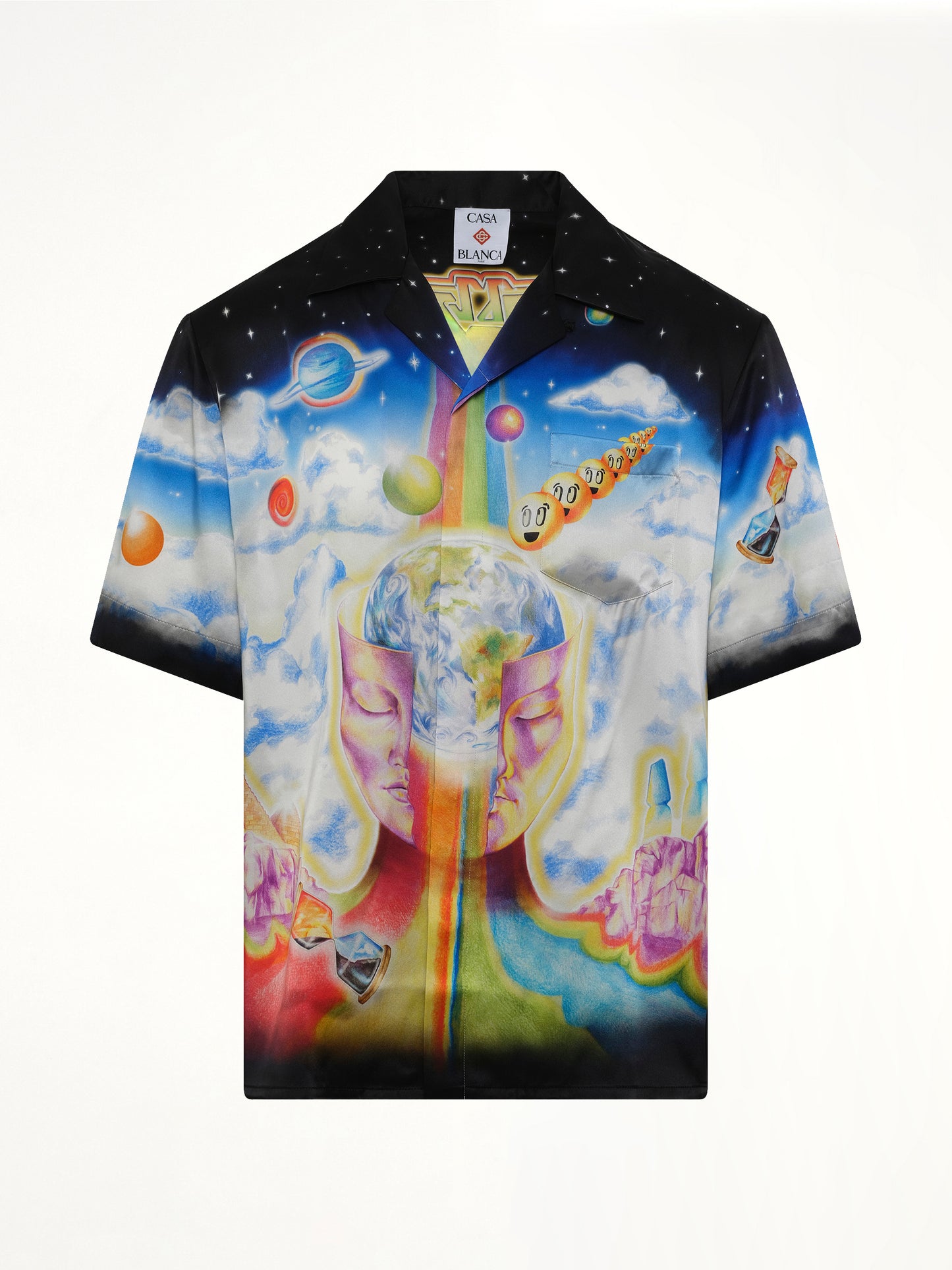 The Essential Experience Cuban Collar SS Shirt in Black
