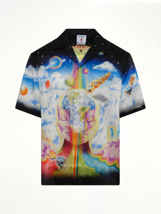 The Essential Experience Cuban Collar SS Shirt in Black