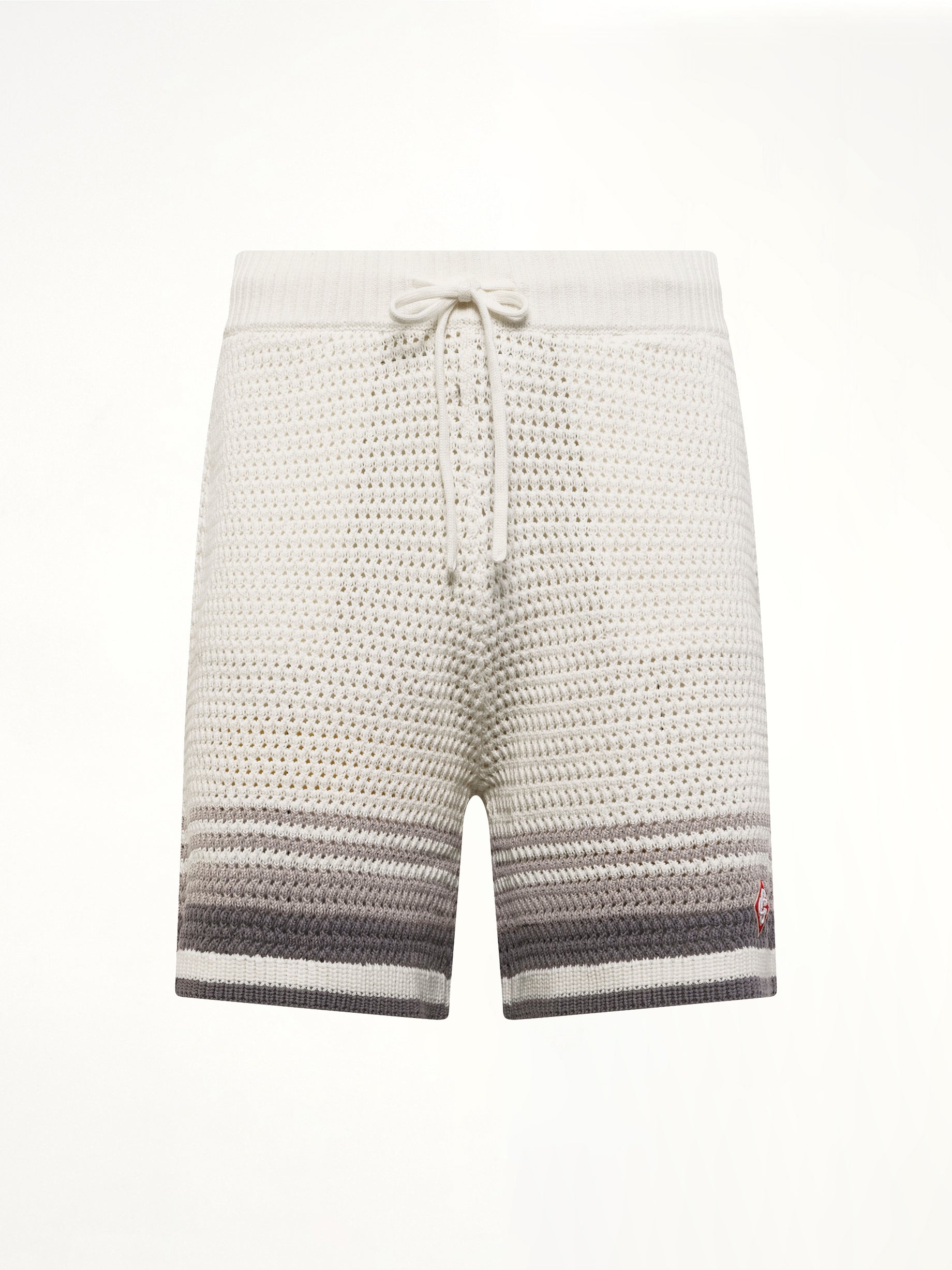 CASABLANCA , 
, Crochet Shorts in White/Grey Product Photo from MARAIS