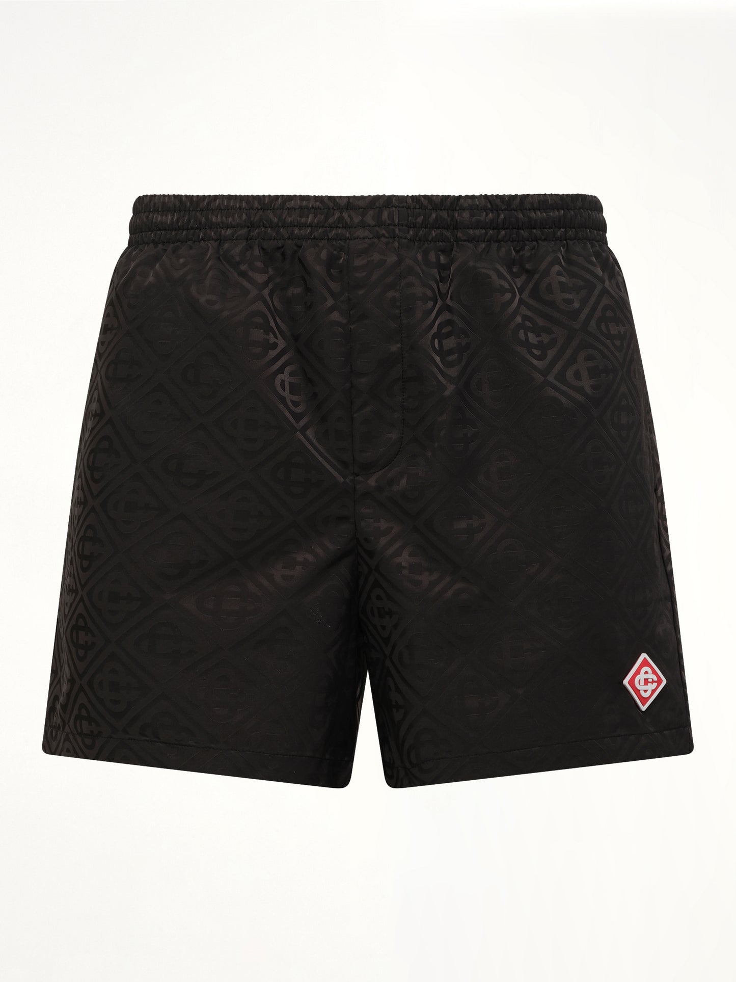 Jacquard Swim Shorts in Black