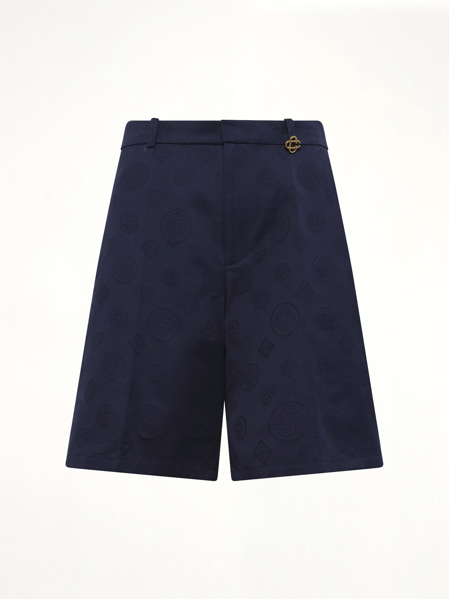 Monogram Shorts in Navy