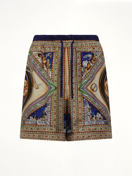 Plafond Orne De Musique Silk Shorts in Multicolour