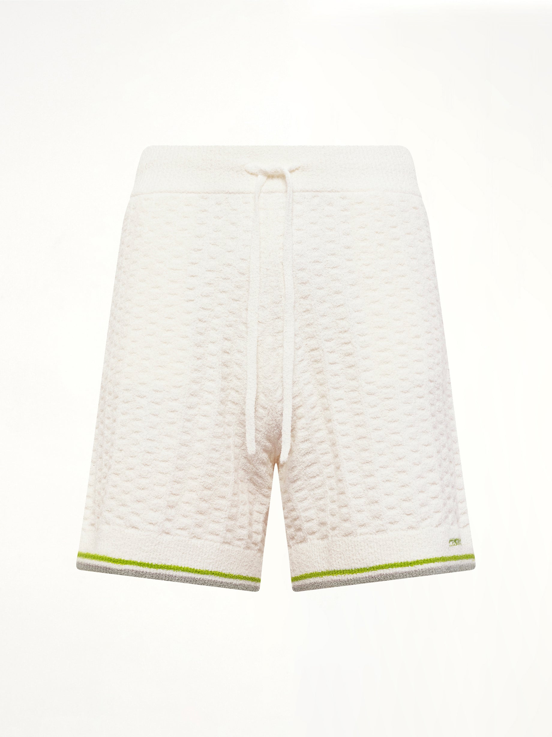 CASABLANCA Tennis Boucle Shorts in White Product Photo from MARAIS