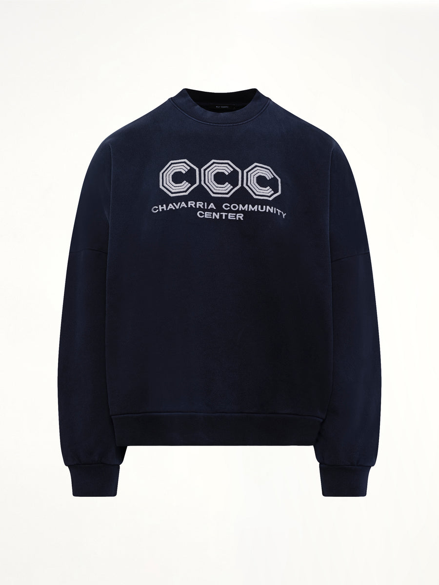 "CCC" Hooligan Sweatshirt in Peacoat