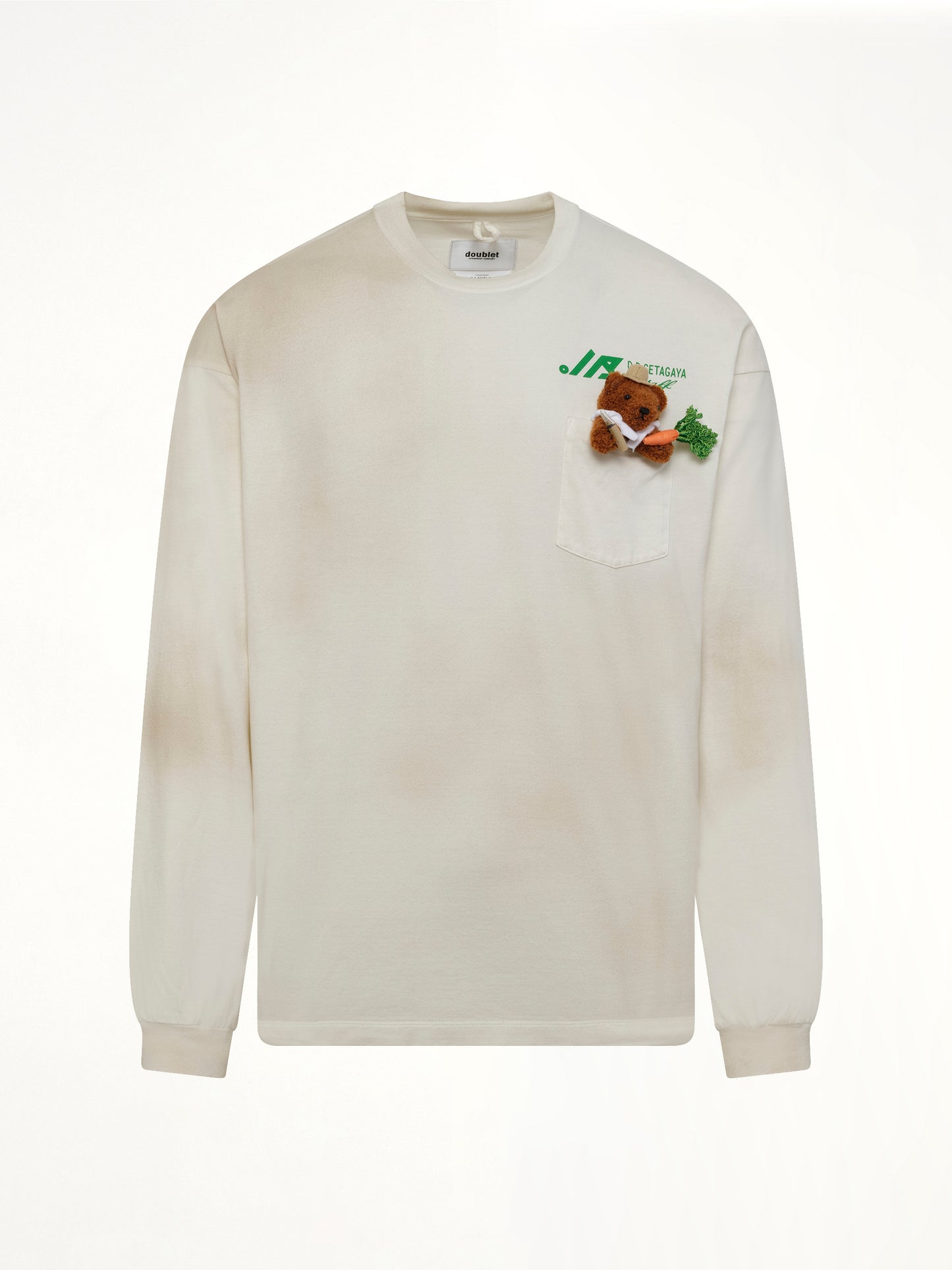 L/S T-Shirt With My Workwear Bear  in White
