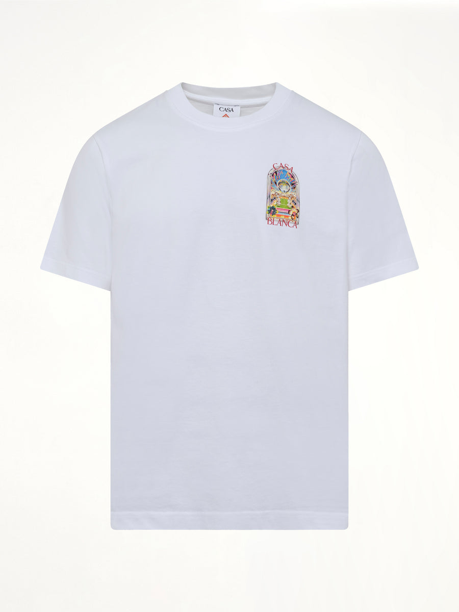 Tennis Landscape Classic T-Shirt in White