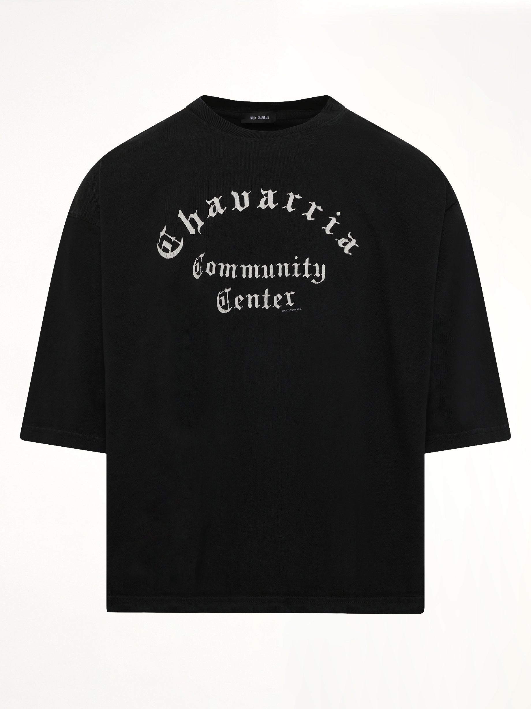 WILLY CHAVARRIA Chavarria Community Center Buffalo T-Shirt in Black Product Photo from MARAIS