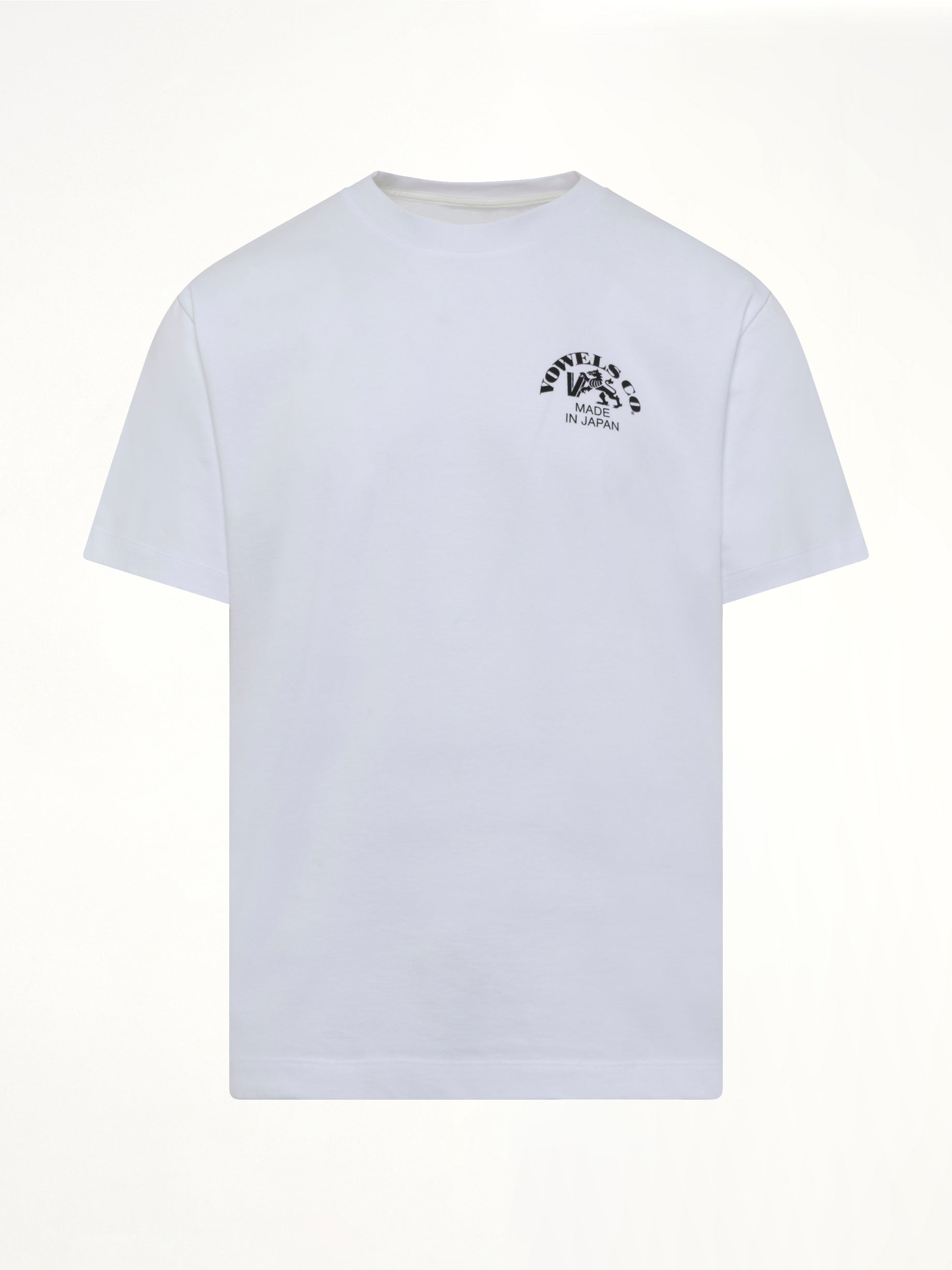 VOWELS Company T-Shirt in White Product Photo from MARAIS
