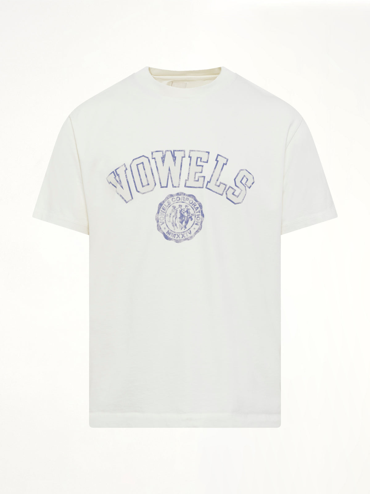 Faded Collegiate T-Shirt in White