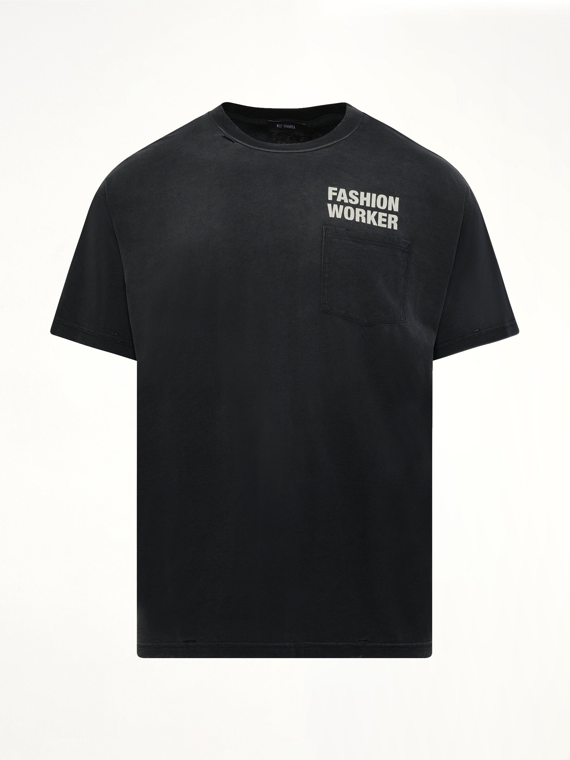 WILLY CHAVARRIA Fashion Worker Easy T-Shirt in Black Product Photo from MARAIS