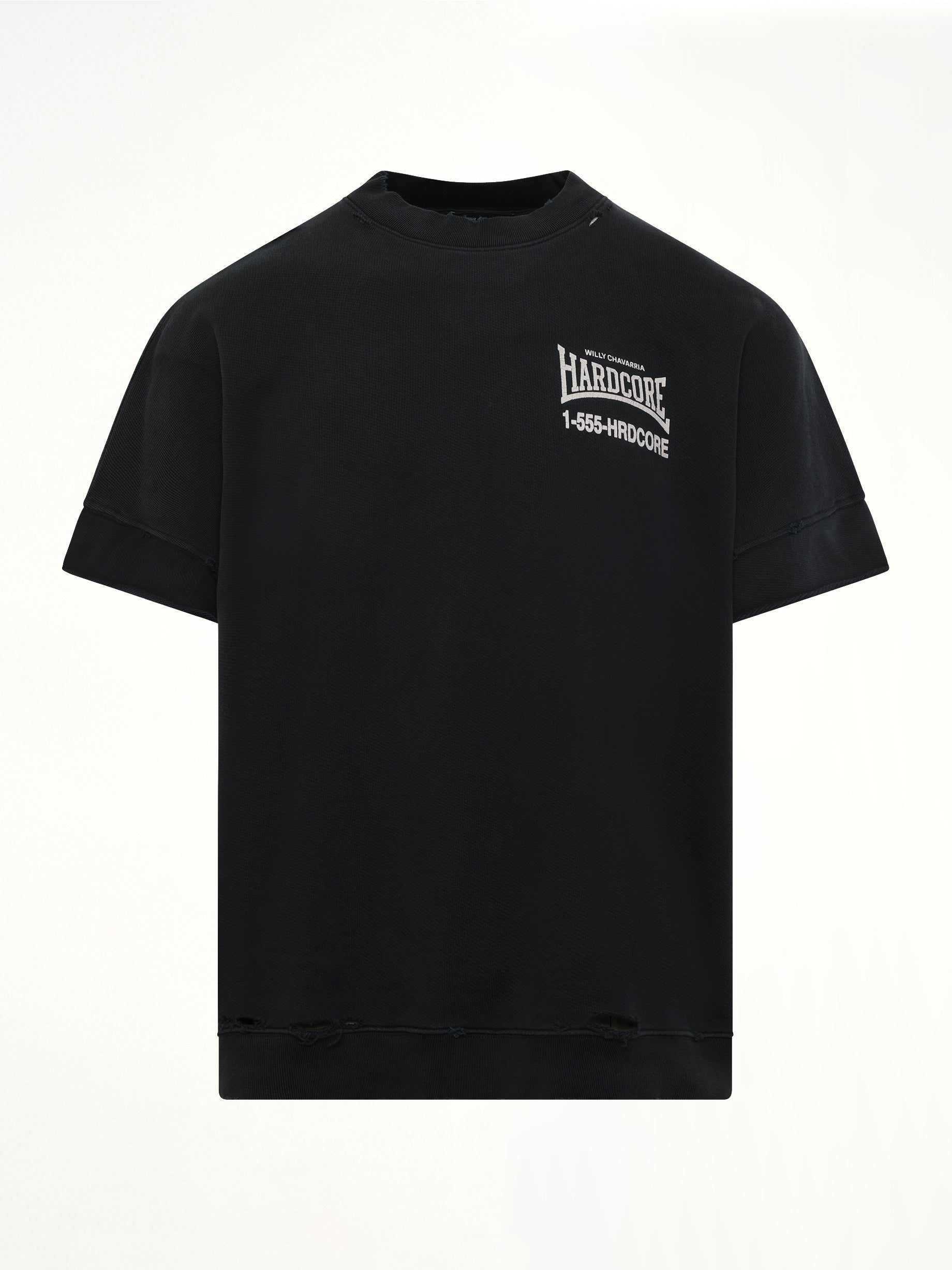 WILLY CHAVARRIA "Hardcore" Muscle T-Shirt in Black Product Photo from MARAIS