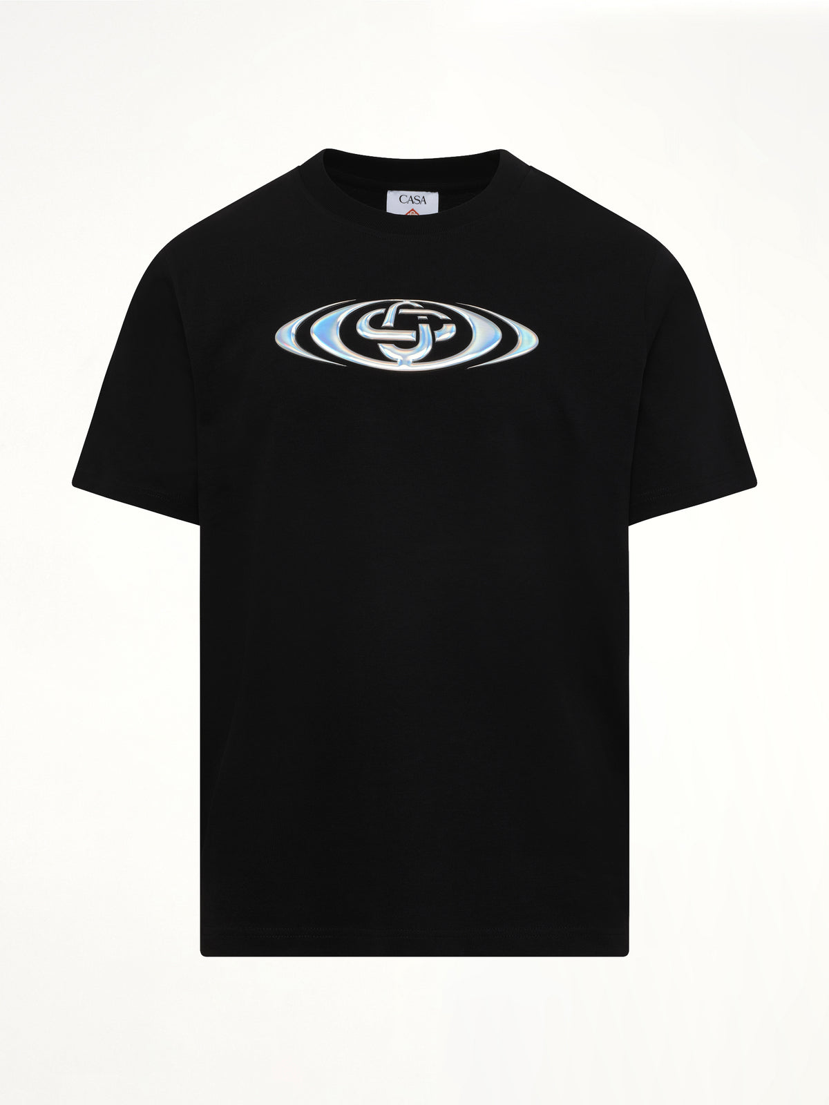Warped Logo Classic T-Shirt in Black