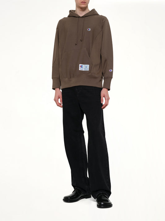 Champion x UC Hoodie in Khaki Gray