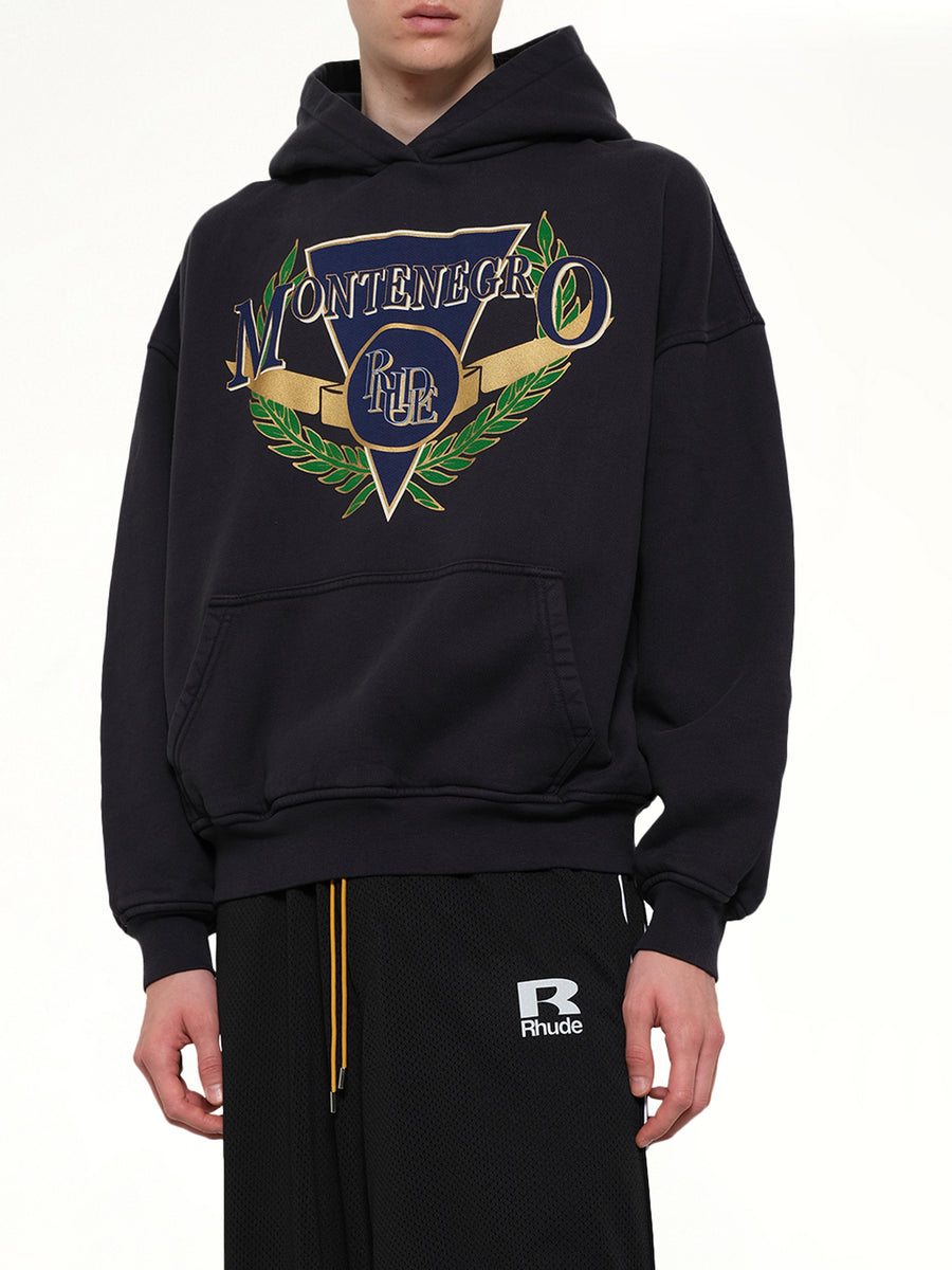 Montenegro Regatta Hoodie in Vintage Black/Navy