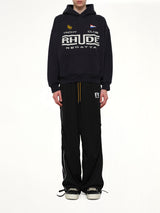 Rhude Regatta Club Hoodie in Vintage Black/White