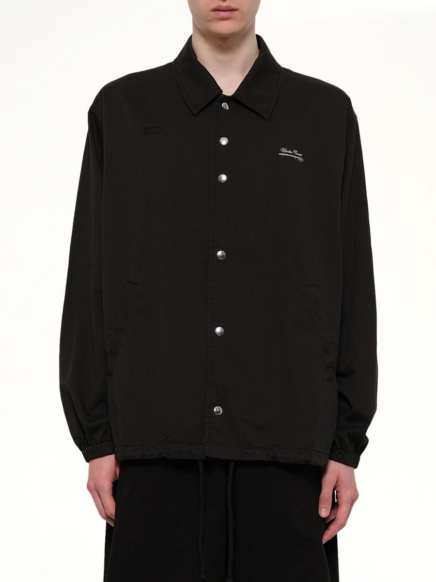 Cotton Coach Jacket in Black