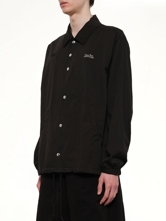 Cotton Coach Jacket in Black
