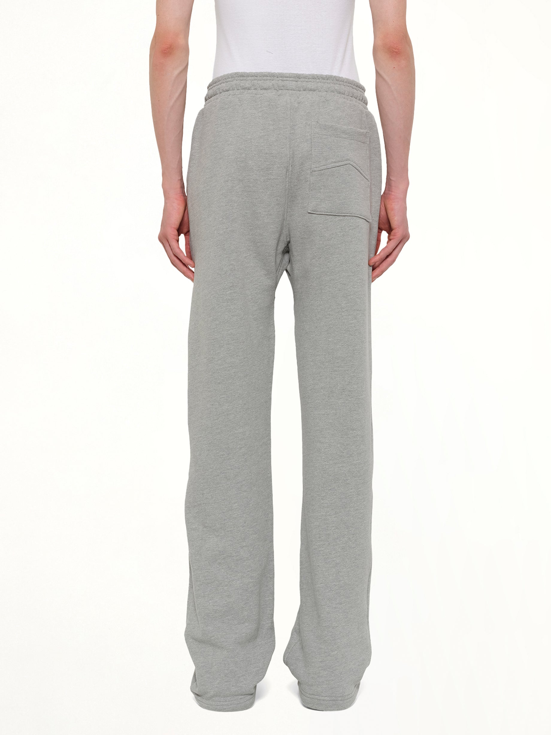 RHUDE , Classique Sweatpant in Heather Grey/Black Back View from MARAIS