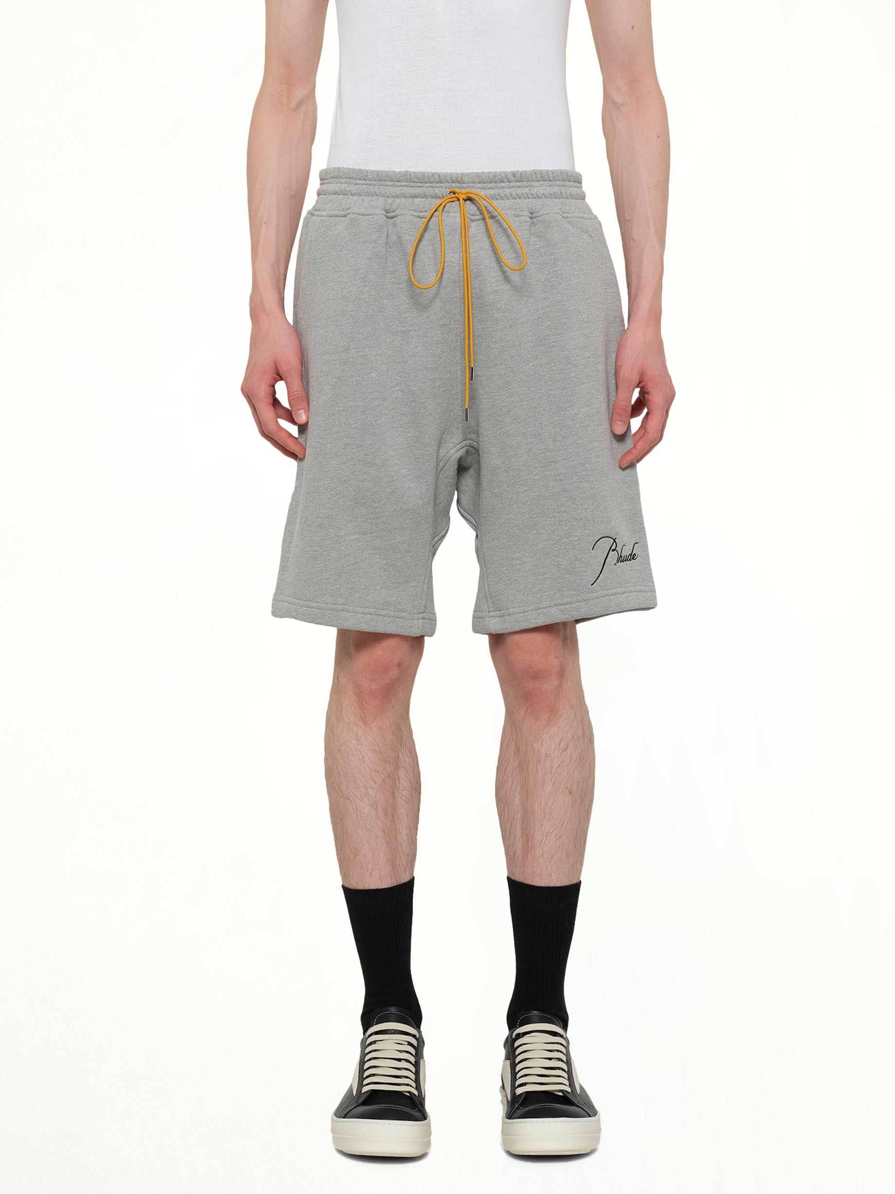 Classique Sweatshort in Heather Grey/Black