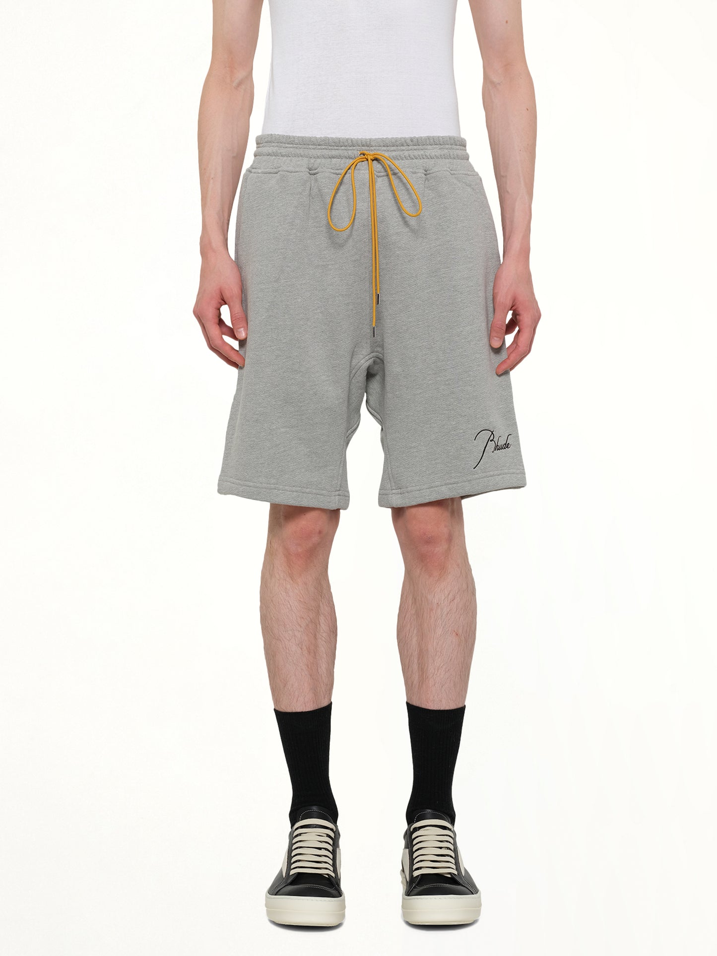 Classique Sweatshort in Heather Grey/Black