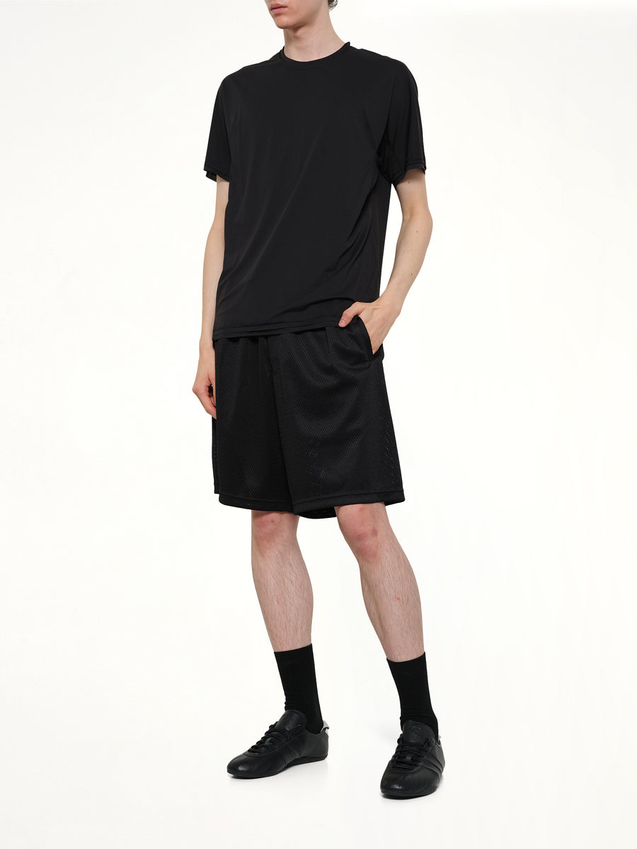 Mesh Shorts in Black
