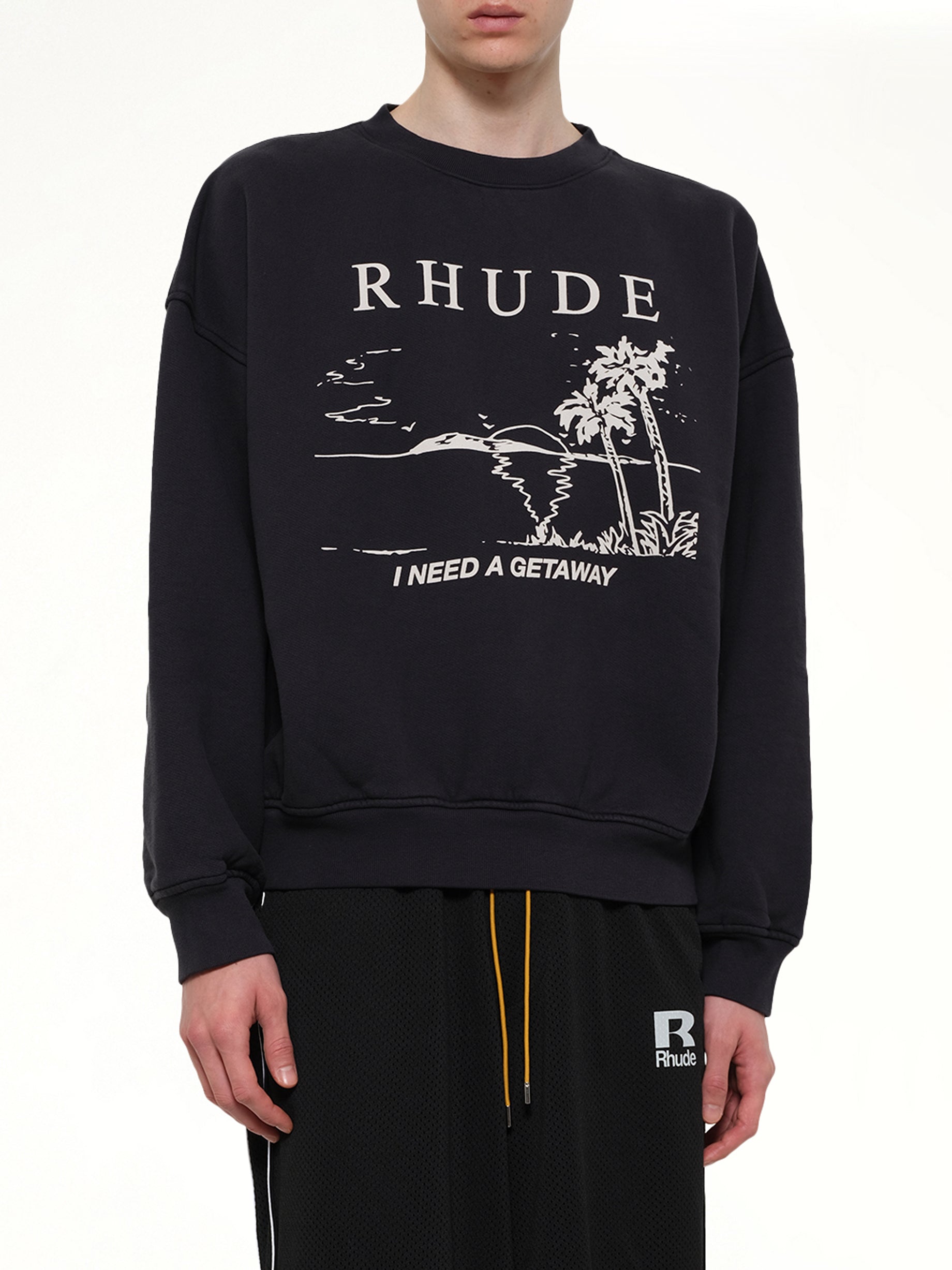 I Need A Getaway Sweatshirt in Vintage Black
