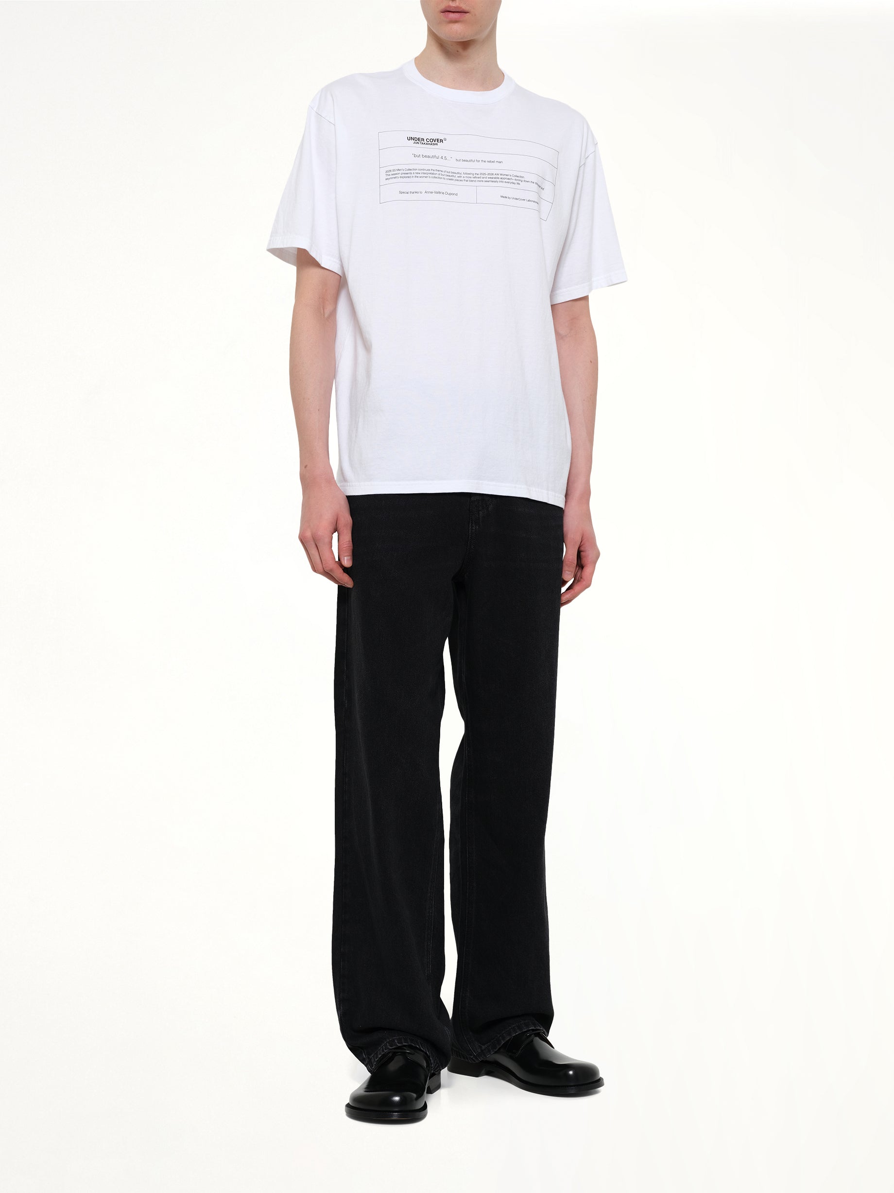 UNDERCOVER "But Beautiful" T-Shirt in White Full Reference from MARAIS