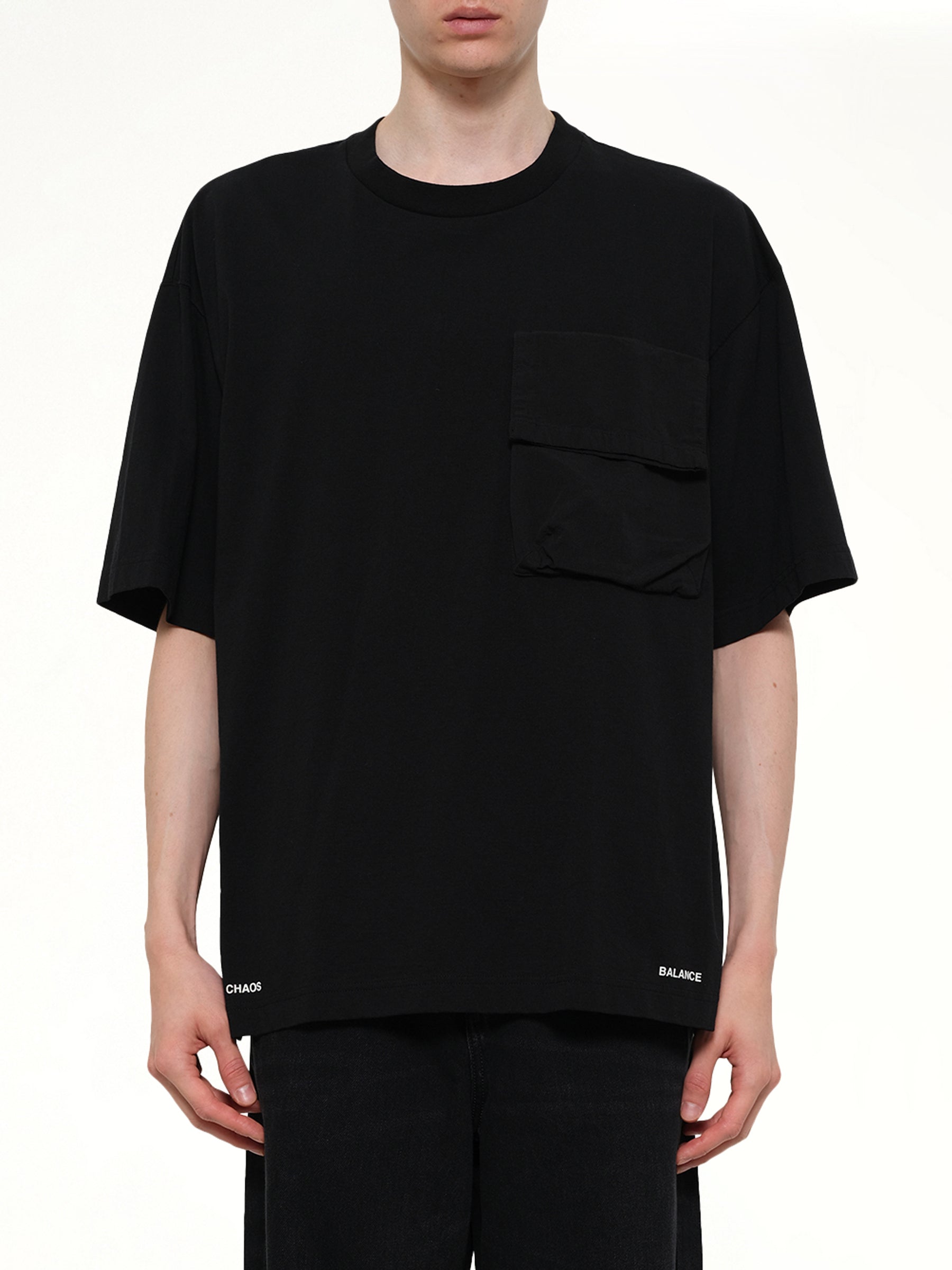 カオスバランス ポケット Tシャツ ブラック