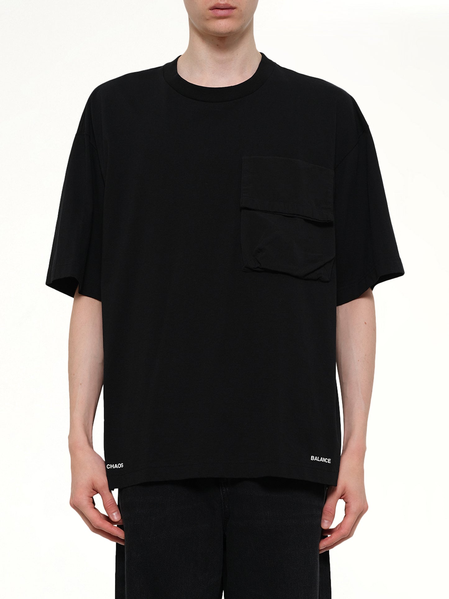 Chaos Balance Pocket T-Shirt in Black