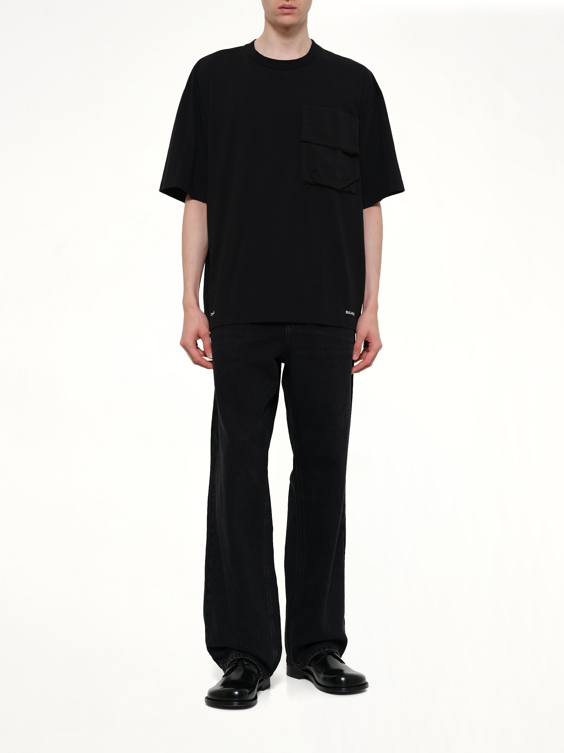 UNDERCOVER Chaos Balance Pocket T-Shirt in Black Full Reference from MARAIS