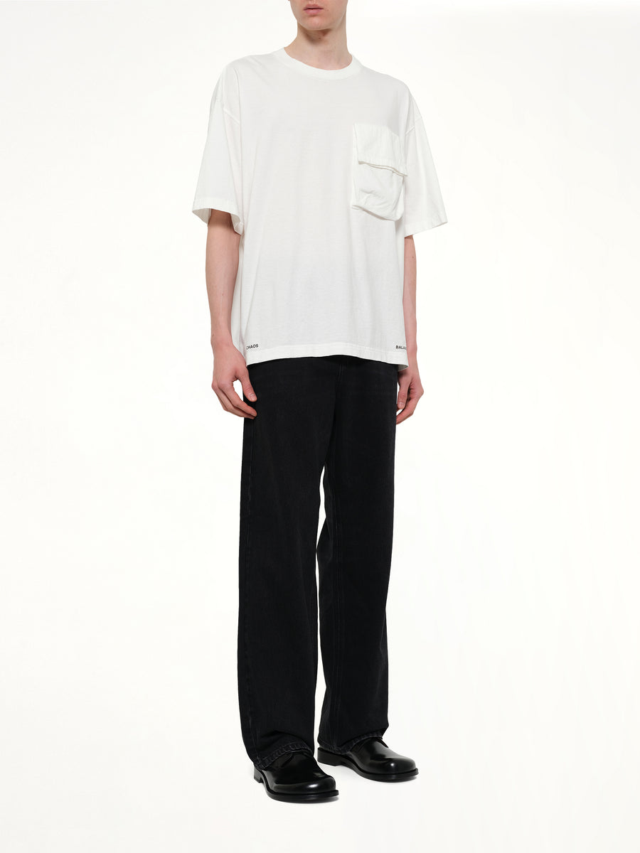 Chaos Balance Pocket T-Shirt in White