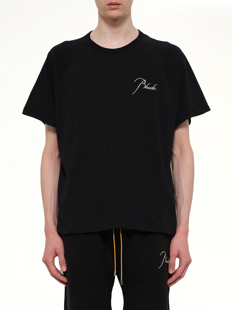 Classique Raglan T-Shirt in Black/White