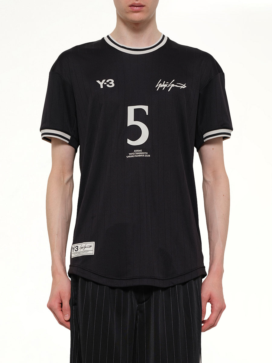Elite 5 Football Jersey in Black