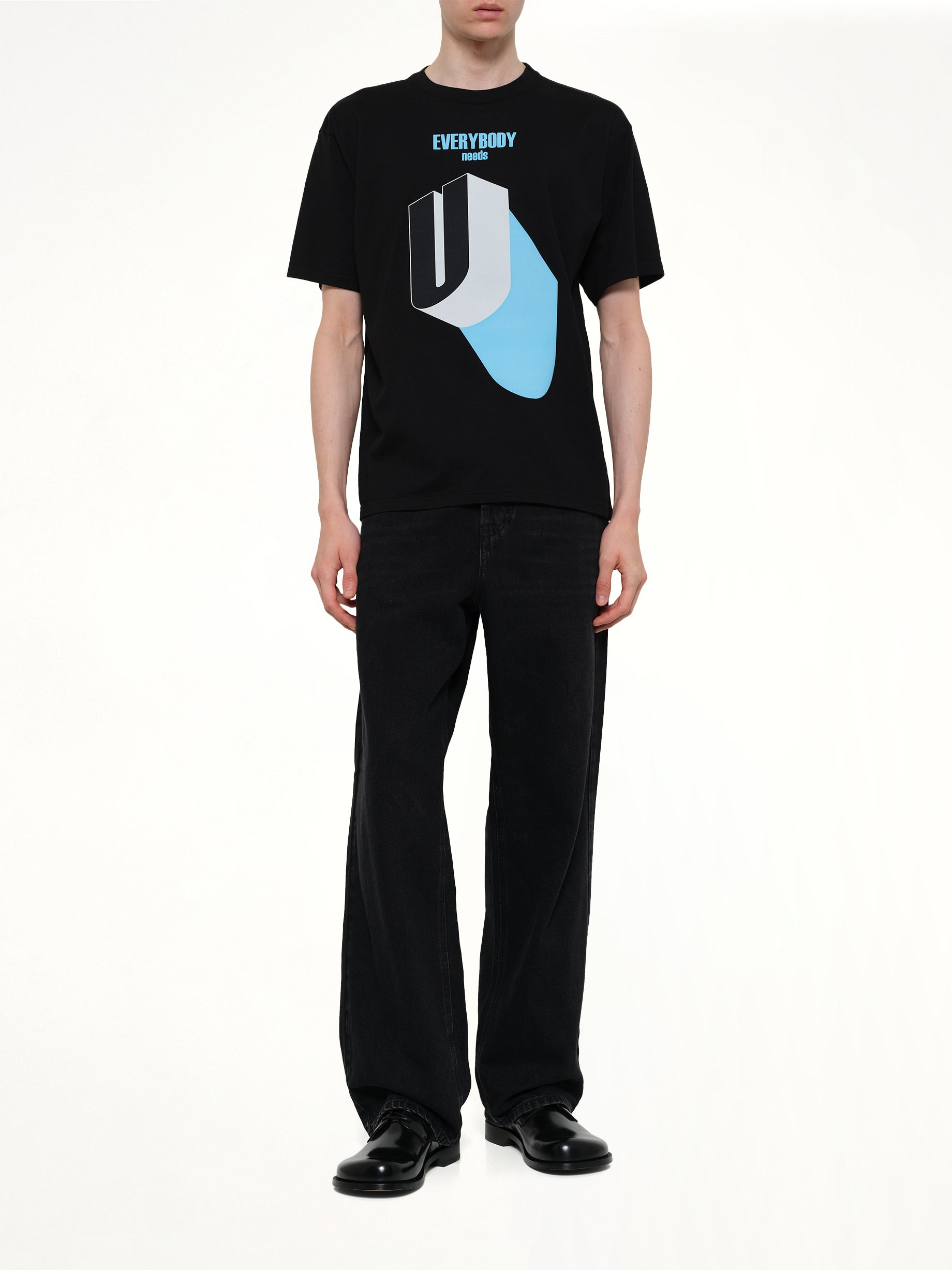 UNDERCOVER Everybody Needs U T-Shirt in Black Full Reference from MARAIS