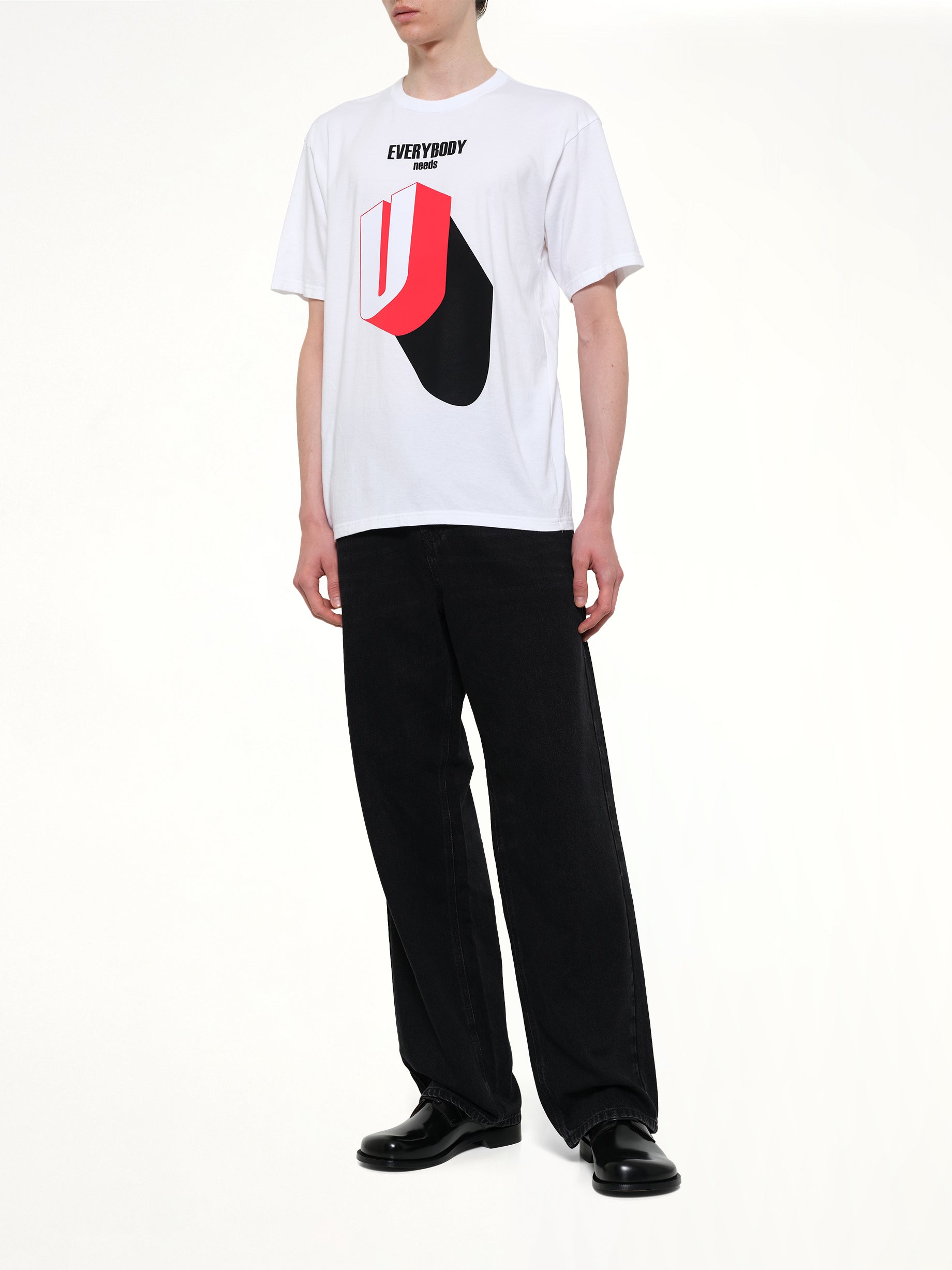 UNDERCOVER Everybody Needs U T-Shirt in White Full Reference from MARAIS