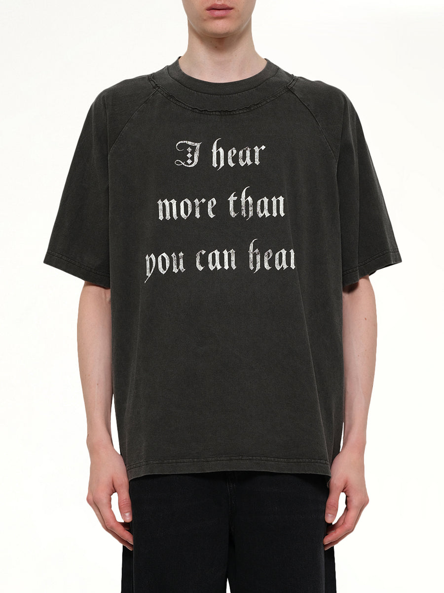 I Hear T-Shirt in Charcoal