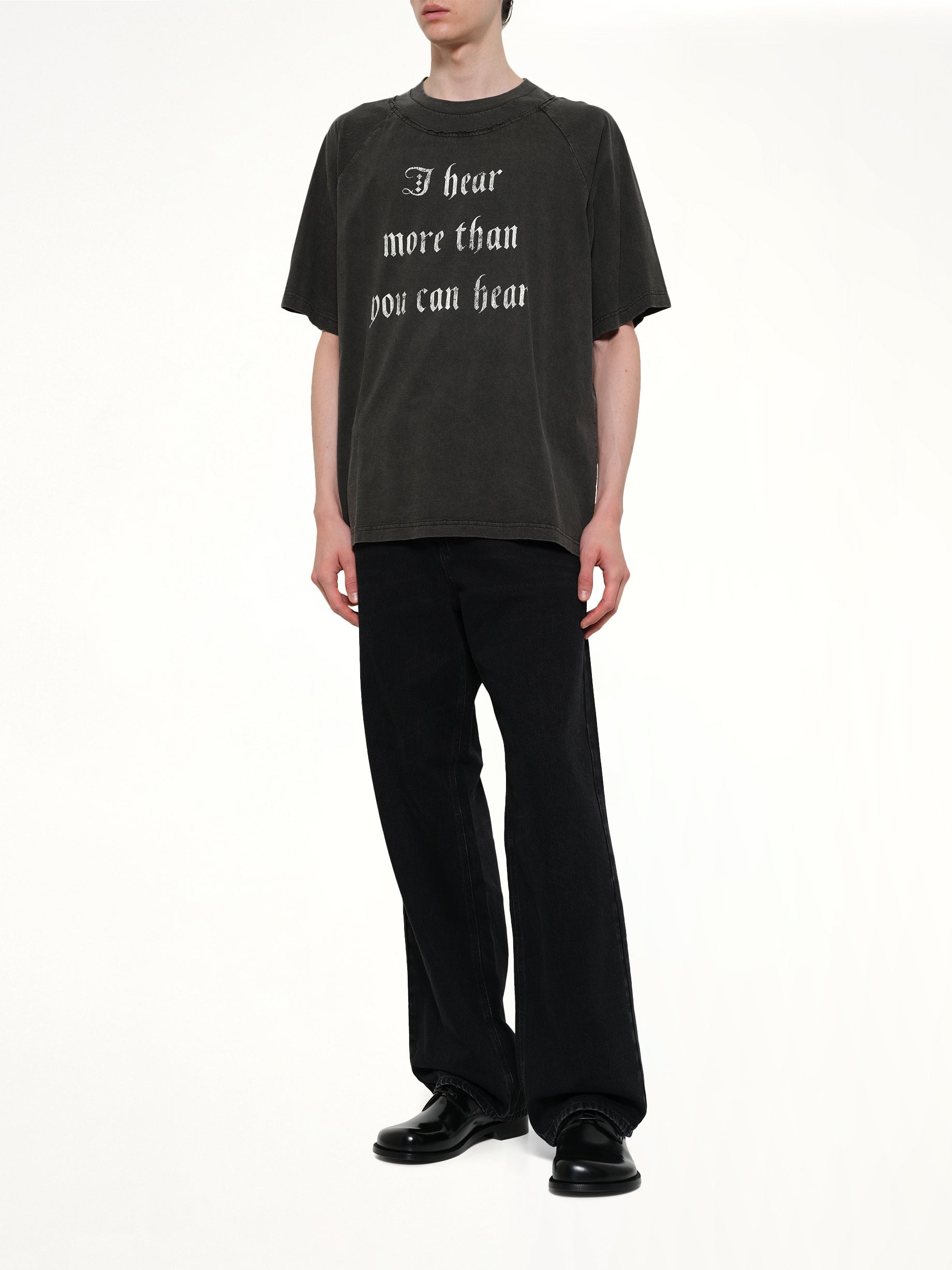 UNDERCOVER I Hear T-Shirt in Charcoal Full Reference from MARAIS