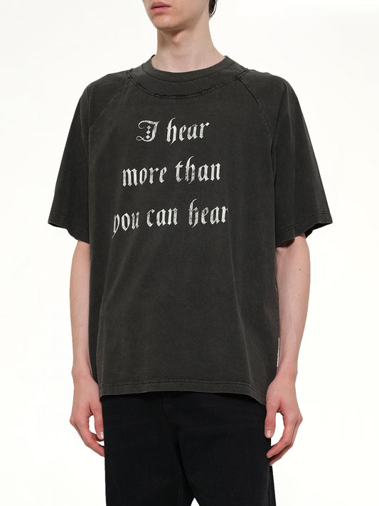 I Hear T-Shirt in Charcoal