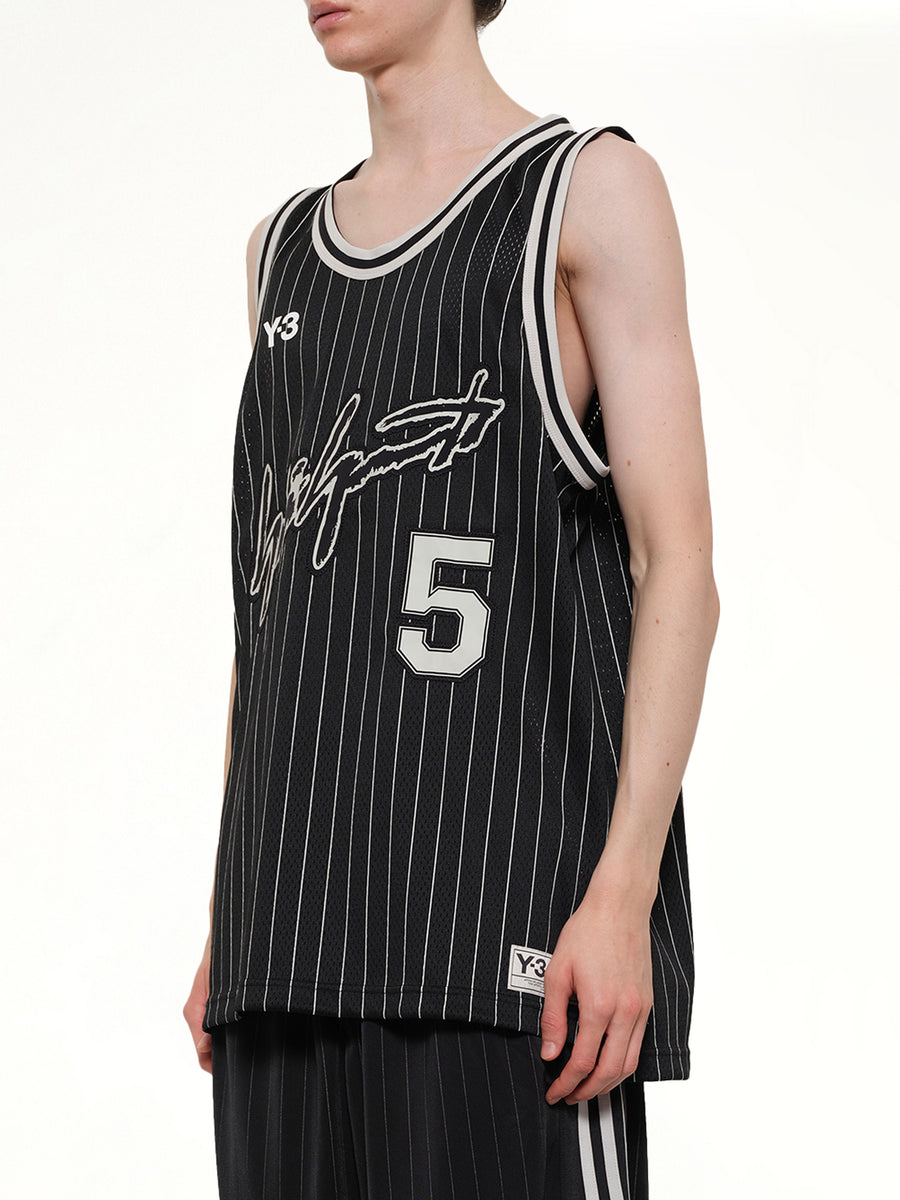 Elite 5 Basketball Jersey in Black