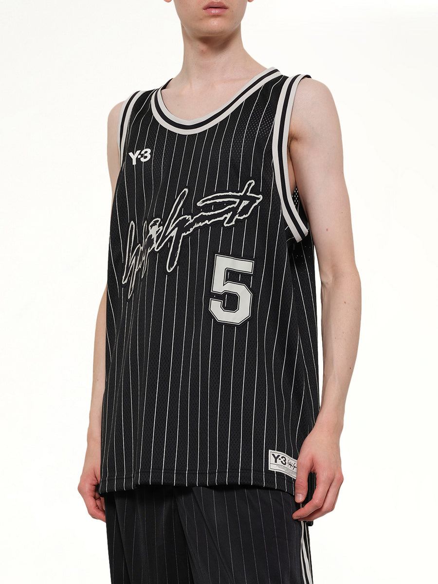 Elite 5 Basketball Jersey in Black