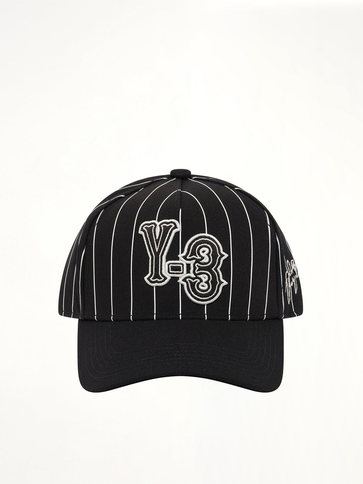 Y-3 黑色细条纹棒球帽